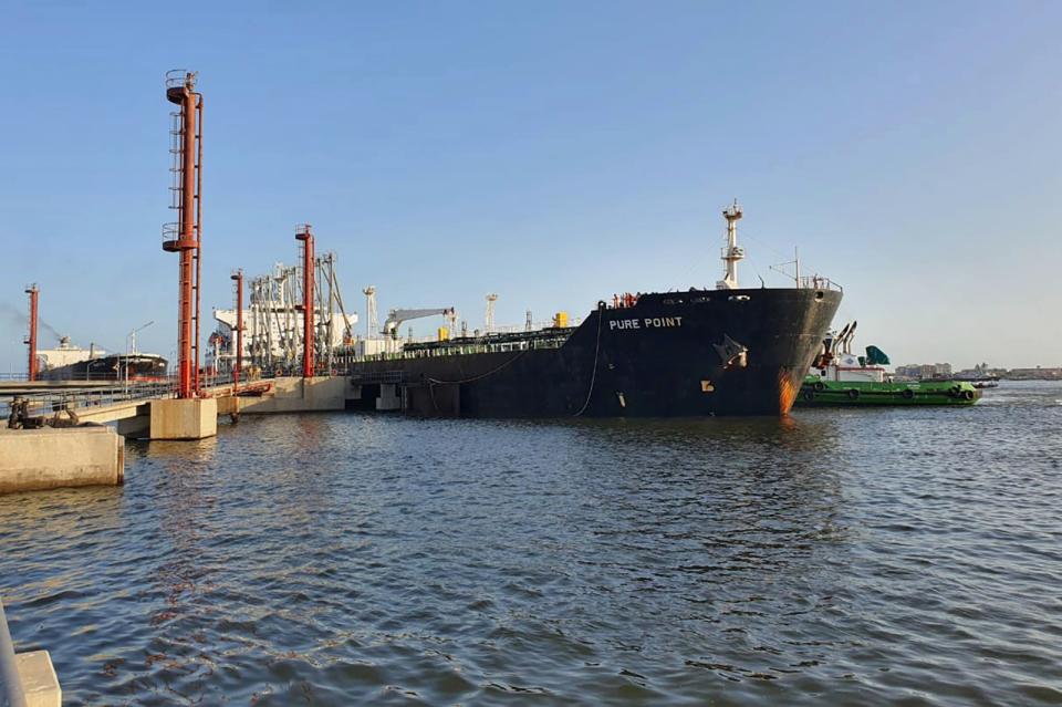 2023年6月11日，載有俄羅斯打折賣給巴基斯坦原油的油輪停泊在喀拉蚩港口。美聯社