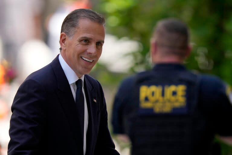 Hunter Biden llega para comparecer ante el tribunal, el viernes 24 de mayo de 2024, en Wilmington, Delaware. (AP Foto/Matt Rourke)