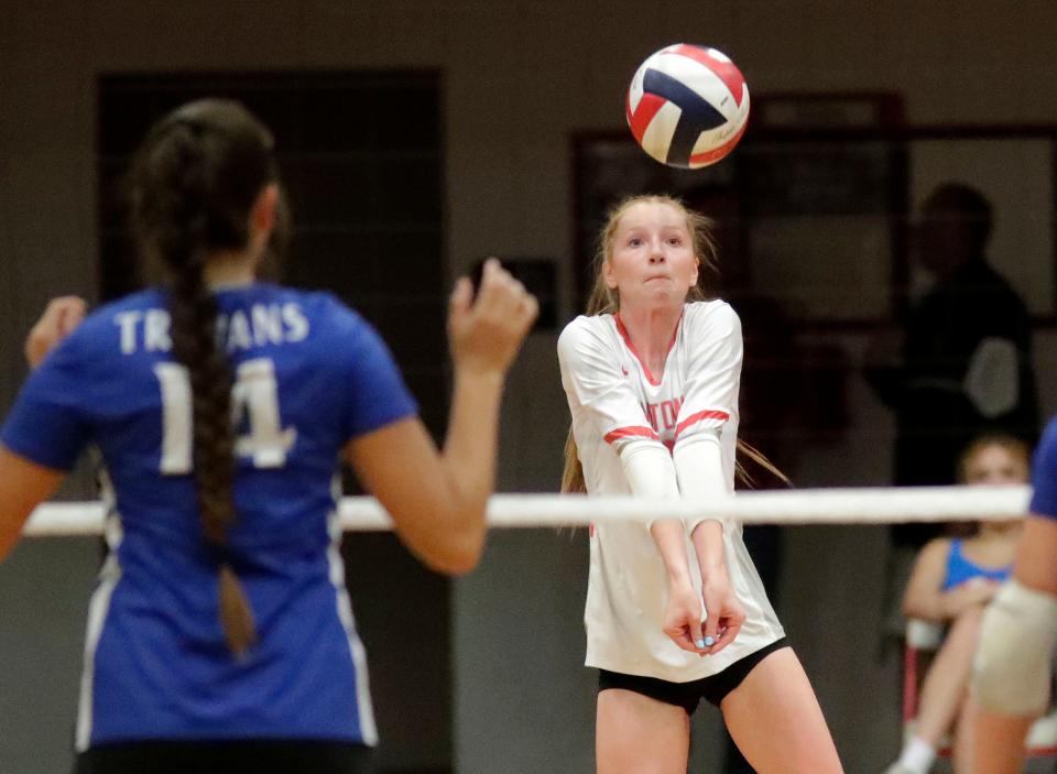 Manitowoc's Laurin Hamann is one of the top liberos in the state and a key returning starter for the Ships this season.