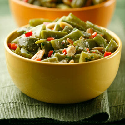 Ensalada de chauchas con almendras