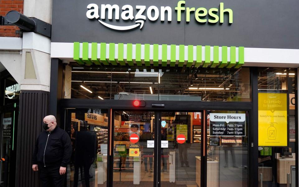 Amazon Fresh food shop - NIKLAS HALLE'N /AFP