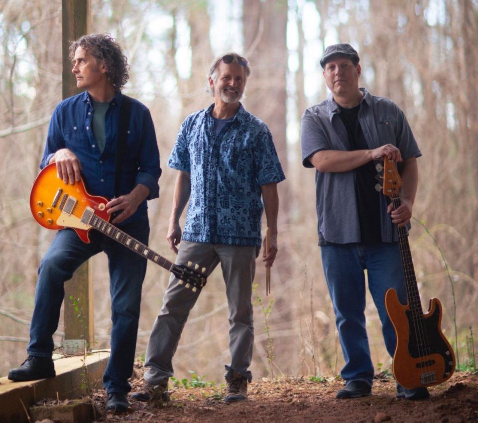 Rich Nelson Band members, from left, Rich Nelson, Rob Driscoll, and Jeff Manson