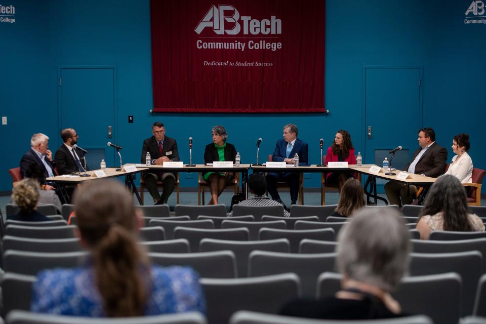 Democratic Gov. Roy Cooper led a roundtable discussion with local educational leaders at Asheville-Buncombe Technical Community College on June 30 to discuss how education bills will impact local school districts.