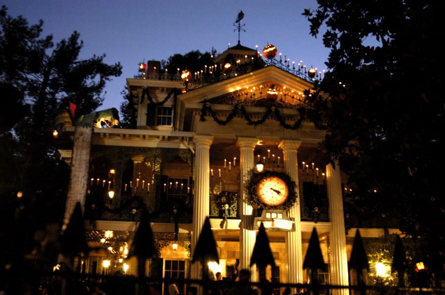 Tim Burton’s “Nightmare Before Christmas” Haunted Mansion opens at Disneyland Park in Anaheim, California for its annual run Halloween through Christmas (Photo by Barry King/WireImage)