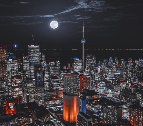 Supermoon in Canada