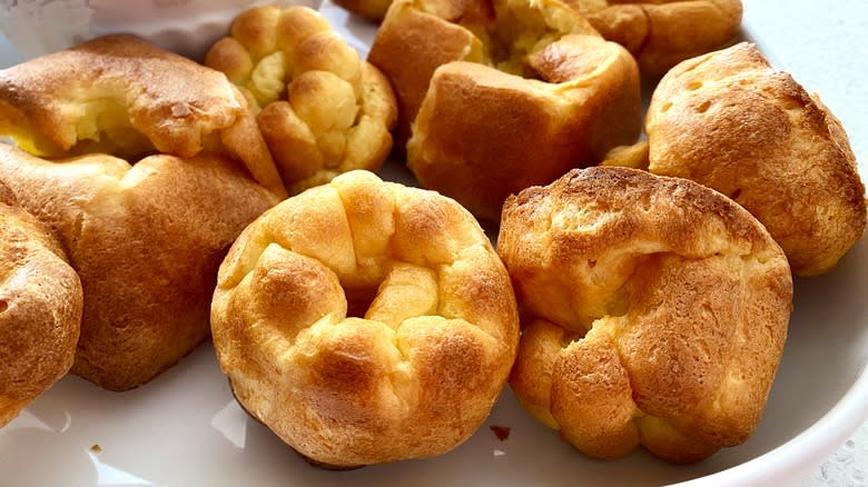 Popovers on plate