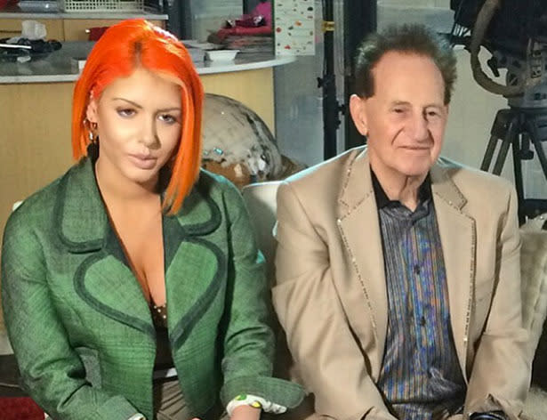 Geoffrey Edelsten kisses his wife Gabi Grecko-Edelsten. Photo: Instagram