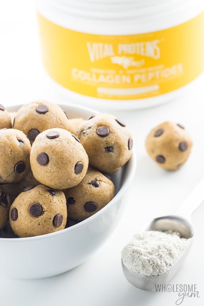 Keto Cookie Dough Protein Bites