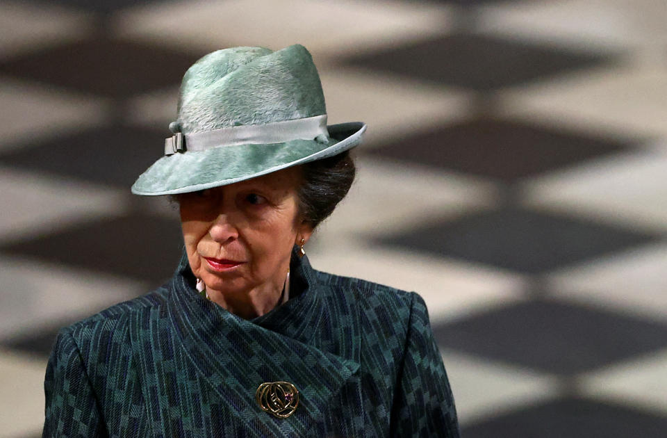 Britain's Princess Anne, the Princess Royal attends the Commonwealth Day service held at Westminster Abbey in London, Britain, March 13, 2023. REUTERS/Hannah McKay/Pool