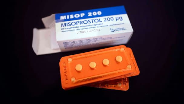 PHOTO: In this Jan. 22, 2021, file photo, the drug misoprostol is shown. (Victor R. Caivano/AP, FILE)