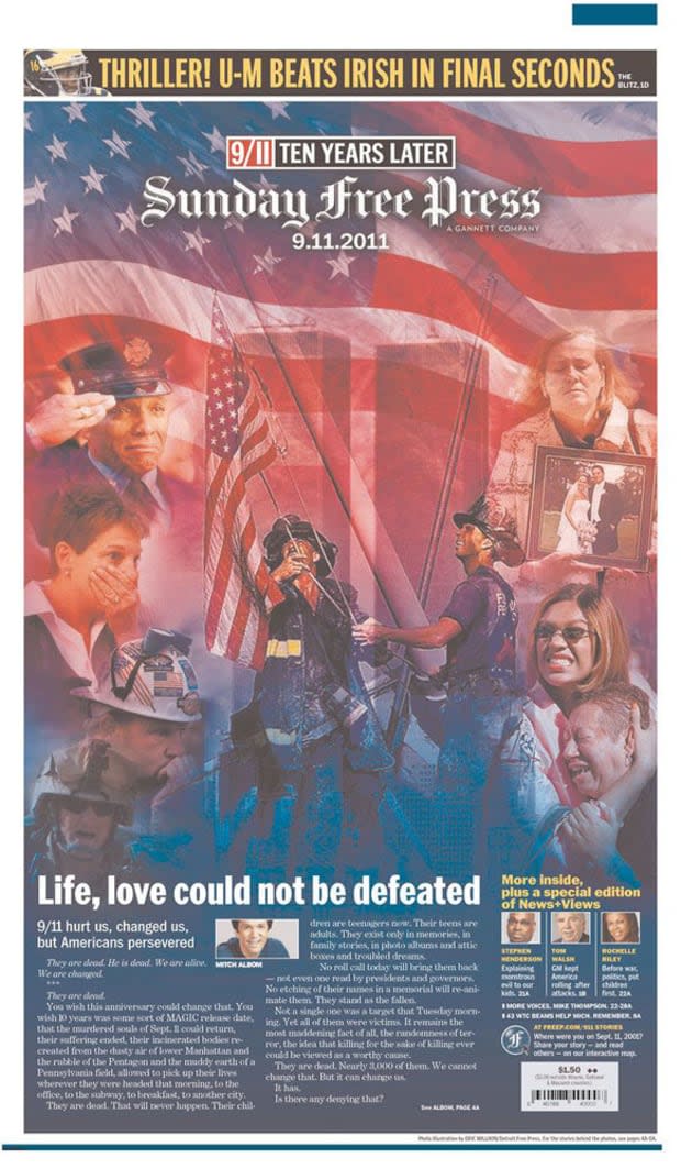 <p>"9/11 Ten Years Later: Life, love could not be defeated"</p>
