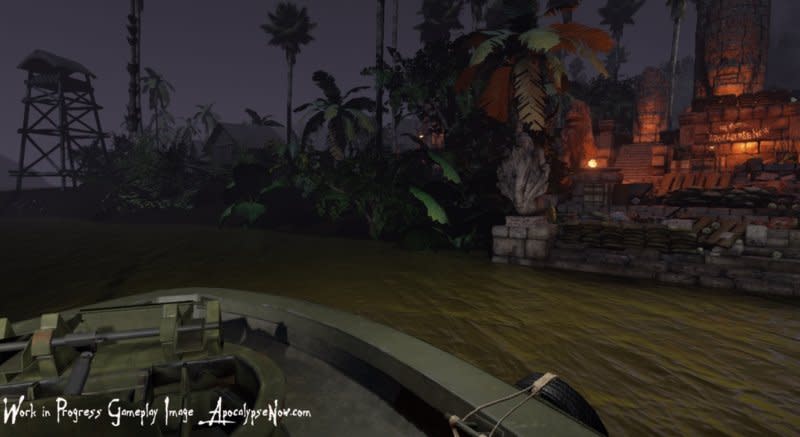 Don't get out of the boat in Apocalypse Now -- The Game.