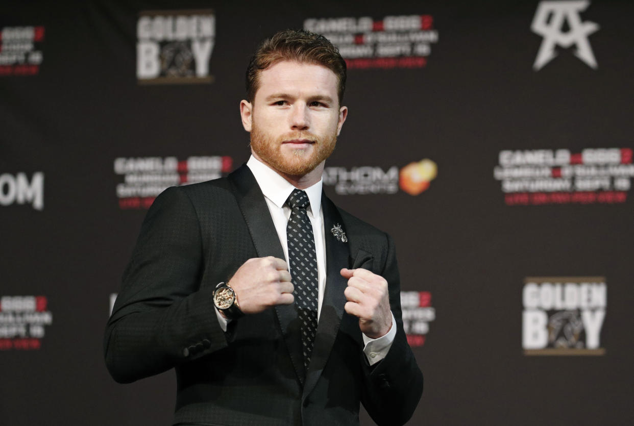 Canelo Alvarez signed a massive deal with DAZN that is worth at least $365 million. (AP Photo)