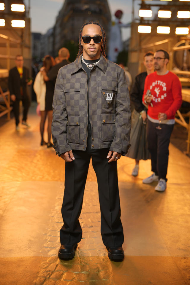 Lebron James and Tyler, the Creator at the Louis Vuitton show 2