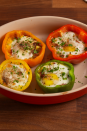 <p>The cutest eggs we ever did see!</p><p>Get the recipe from <a href="/cooking/recipe-ideas/recipes/a51522/pepper-egg-in-a-hole-recipe/" data-ylk="slk:Delish;elm:context_link;itc:0;sec:content-canvas" class="link ">Delish</a>.</p>