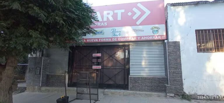 El minimercado clausurado por la municipalidad de Capilla del Monte