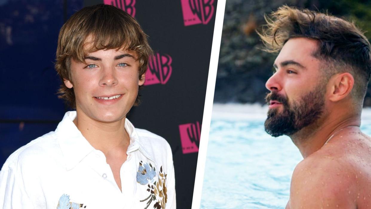 zac efron hair evolution