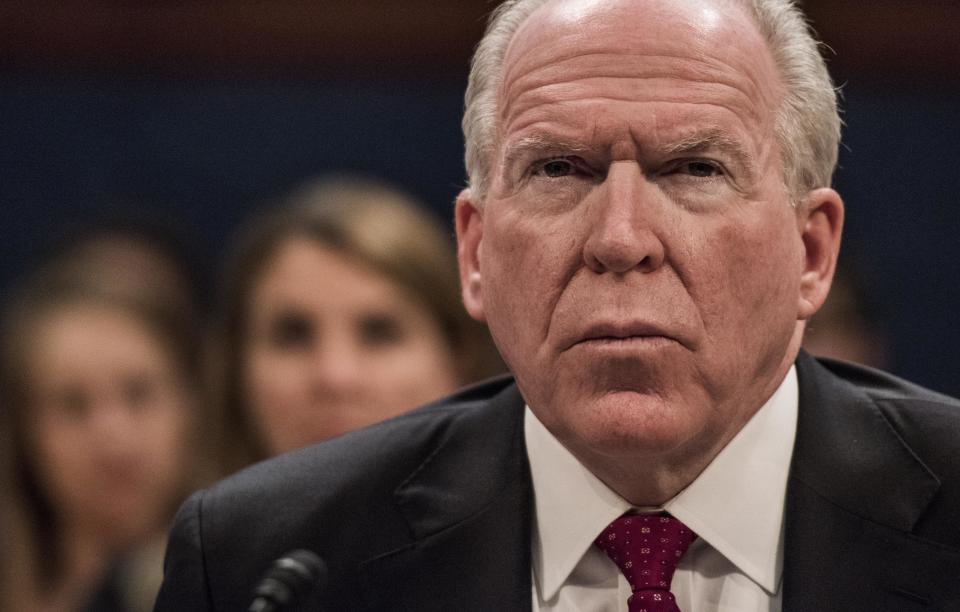 Former CIA Director John Brennan testifies before the House Intelligence Committee on the Russia Investigation Task Force on May 23, 2017. (The Washington Post via Getty Images)