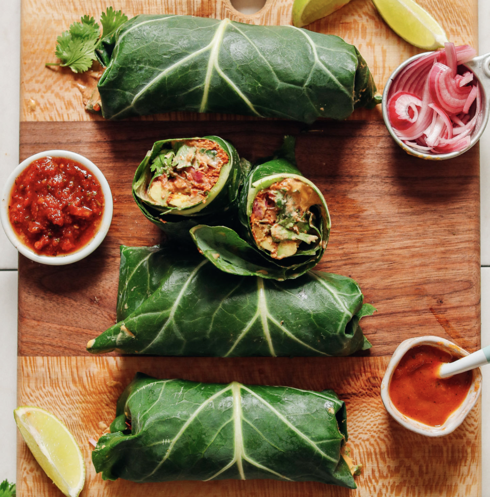 Vegan Collard Green Burritos