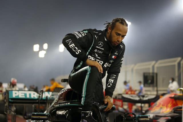 Lewis Hamilton is 'in bed' and 'not feeling great' as he recovers from coronavirus 