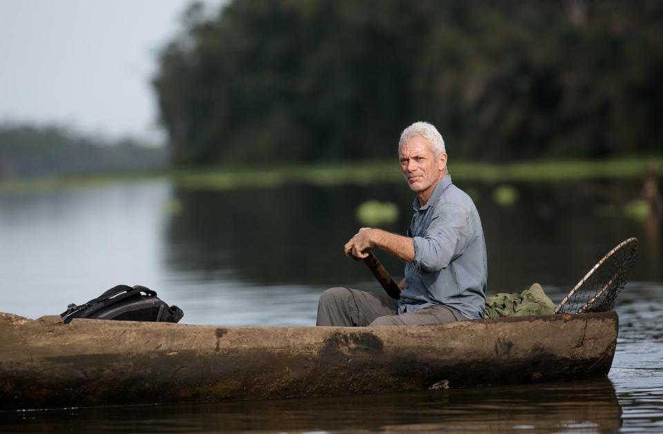 This image released by Animal Planet shows Jeremy Wade, host of "River Monsters." The sixth season premieres Sunday, April 6, at 9 p.m. EDT on Animal Planet. (AP Photo/Animal Planet, Tito Herrera)