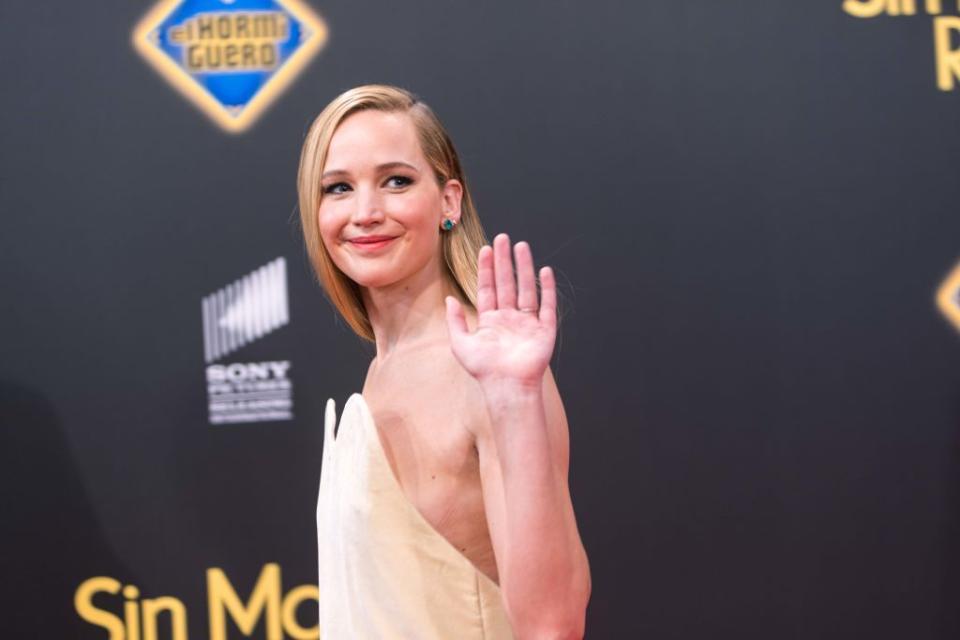 madrid, spain june 14 jennifer lawrence attends the premiere of sin malos rollos at alcalá 516 on june 14, 2023 in madrid, spain photo by david benitowireimage