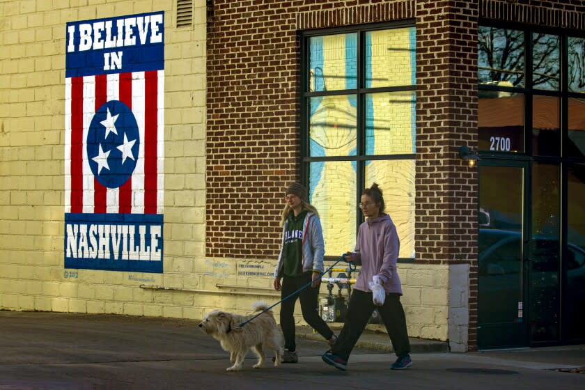 Nashville, TN - December 08: A view of 12th. Avenue on Wednesday, Dec. 8, 2021 in Nashville, TN. (Irfan Khan / Los Angeles Times)