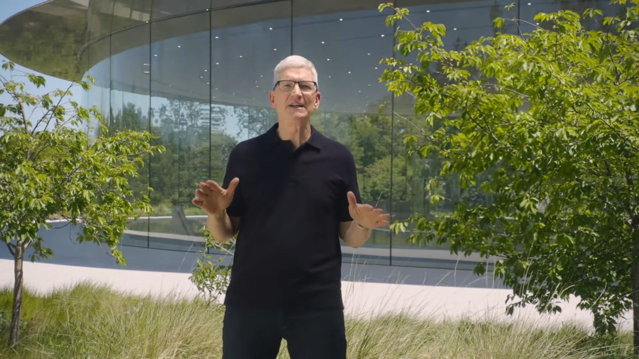 Apple CEO Tim Cook summarizing all of today's big announcements.