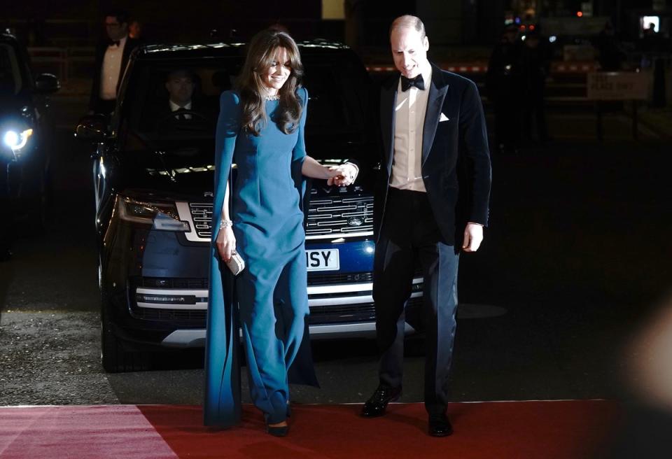 Kate and William arrived at the event (PA)