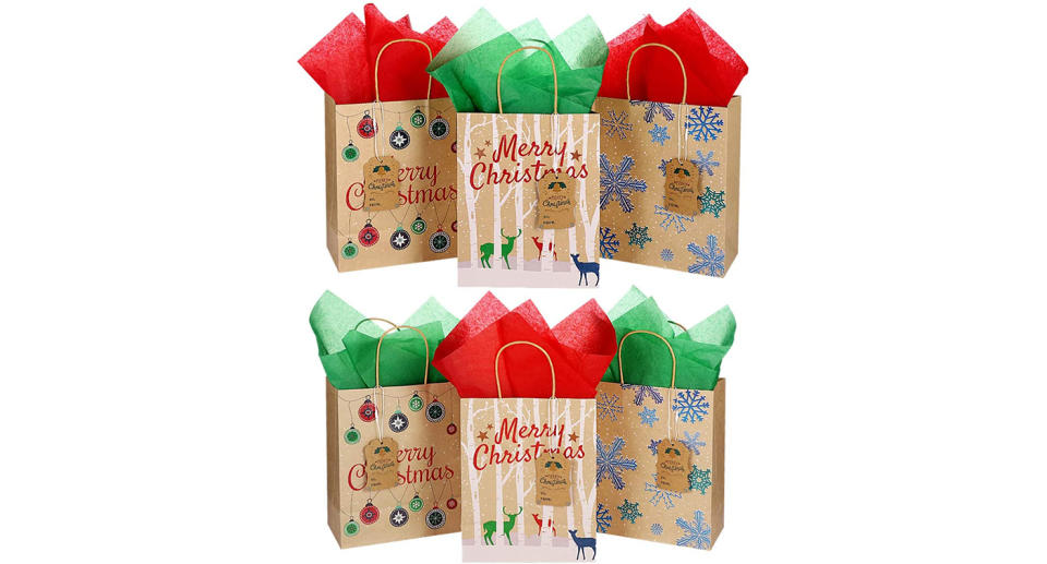 Christmas craft gift bags