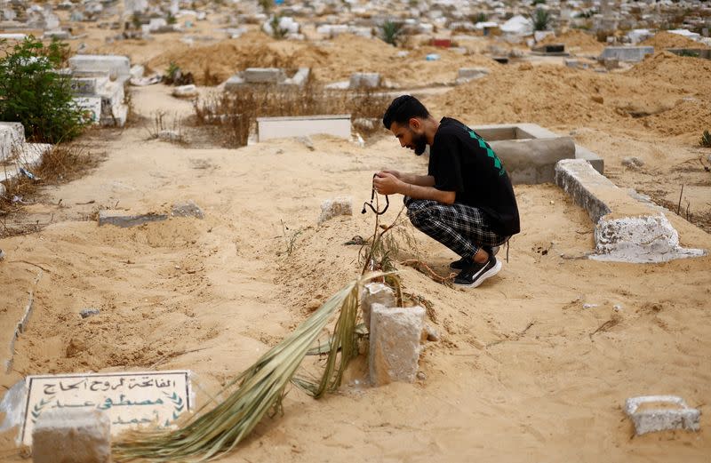 Sabreen al-Rouh, a Palestinian baby girl, dies a few days after she was saved from the womb of her dying mother, in Rafah in the southern Gaza Strip