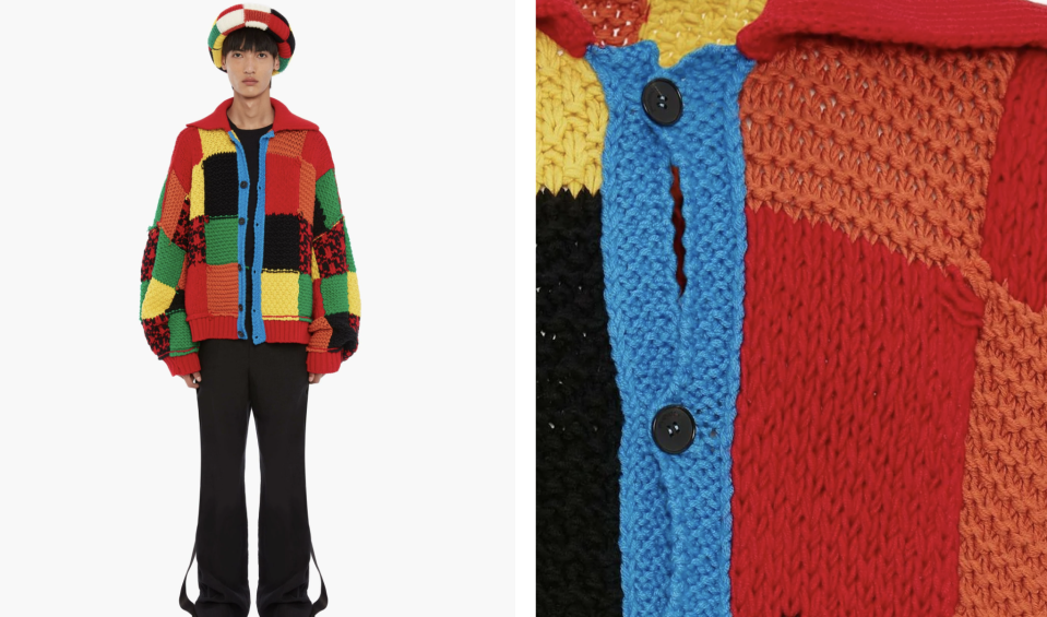 JW Anderson's colourblock cardigan. (PHOTO: JW Anderson)