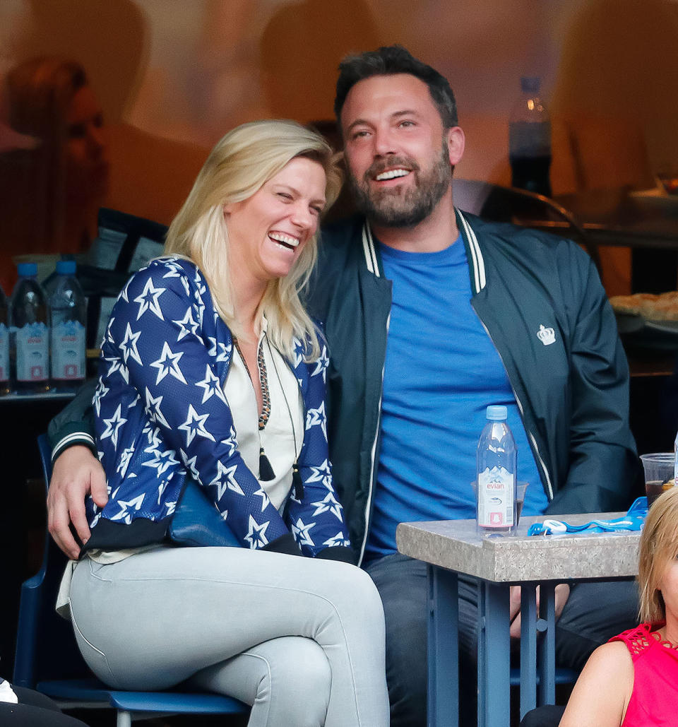 Lindsay Shookus and Ben Affleck at the US Open