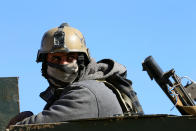 <p>A member of the Iraqi rapid response forces takes part in an operation against Islamic State militants south of Mosul, Iraq, Feb. 20, 2017. (Alaa Al-Marjani/Reuters) </p>