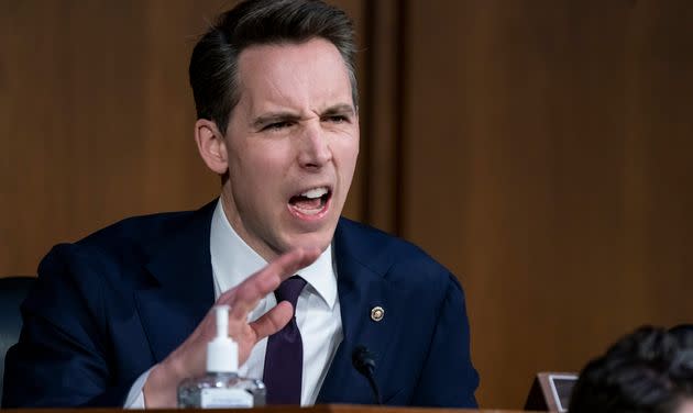 Sen. Josh Hawley (R-Mo.) pushed back on law professor Khiara M. Bridges for talking about “people with the capacity for pregnancy.” (Photo: J. Scott Applewhite/Associated Press)
