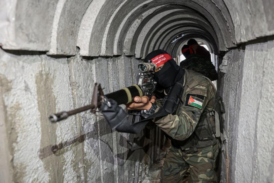 The full extent of the tunnel system in Gaza is still not known (AFP via Getty Images)