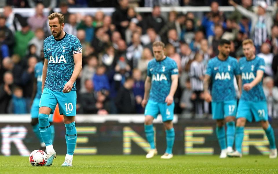 Harry Kane reacts to 6-1 thrashing at Newcastle - PA/Owen Humphreys