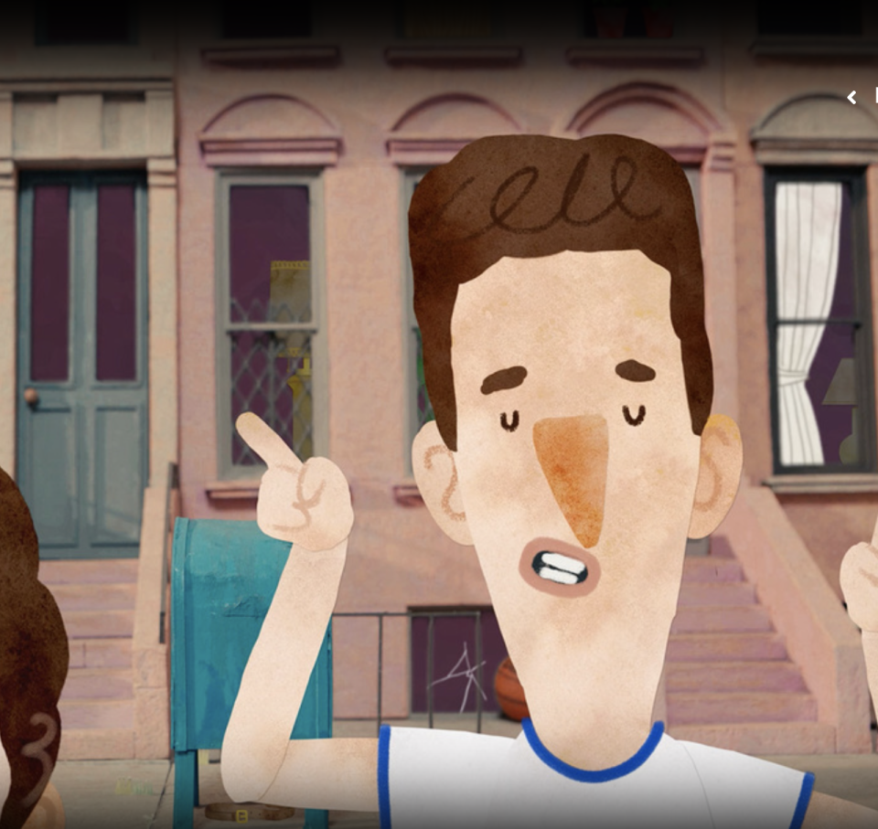 An animated version of one of the group of Brooklyn buddies in 'The Originals'