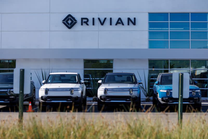 FILE PHOTO: Rivian Automotive Inc facility in California