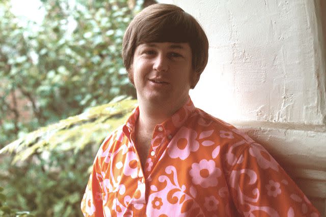 <p>Michael Ochs Archives/Getty</p> Brian Wilson in Los Angeles in 1968