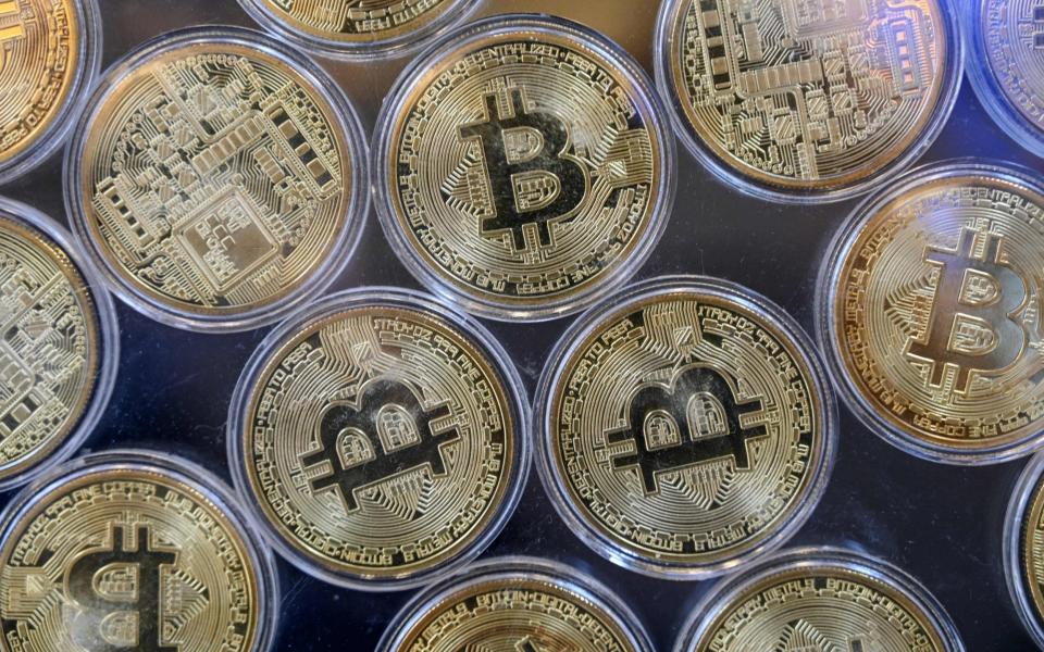 Bitcoin cryptocurrency record - Photo by Ozan KOSE / AFP