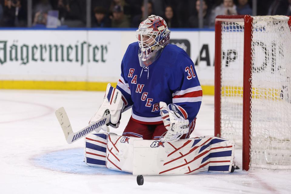 New York Rangers goaltender Igor Shesterkin is making his second appearance in the Eastern Conference final. He lost to the Tampa Bay Lightning in 2022.