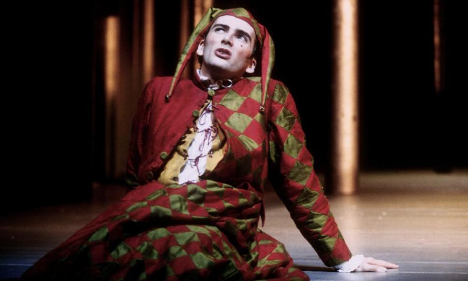 David Tennant (Touchstone) in As You Like It at Barbican theatre, London, in 1996.