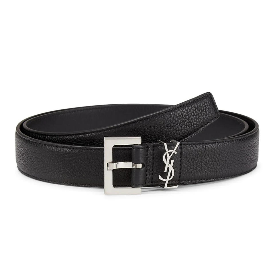 Saint Laurent Grain Leather Belt