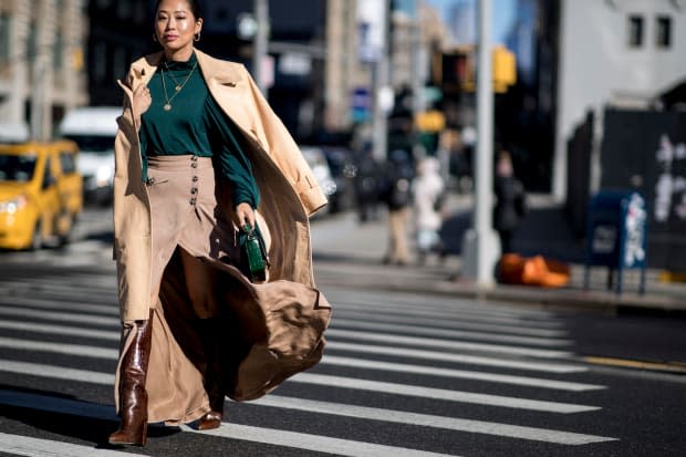 Aimee Song at New York Fashion Week. Photo: Imaxtree