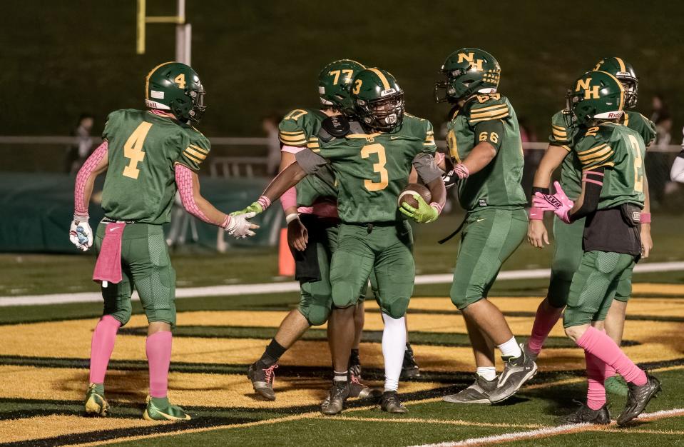 Colonia and North Hunterdon high school football teams met Friday, Sept. 30 evening at the North Hunterdon high school football field.