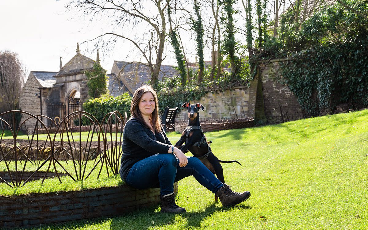 Lottie Gross with her dog, Arty - Amanda Forman/Rutland Pet Photography