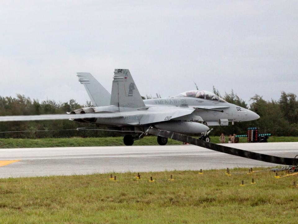 Marine Corps FA-18D Tinian West Field