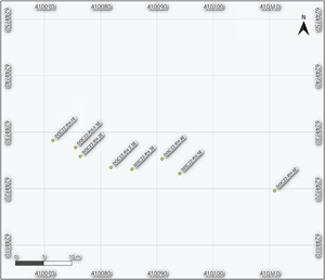 Figure 1.  Bulk Sample Locations at Q17 Zone