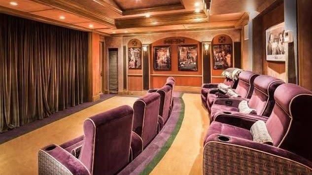 Larry's Bird's Florida house home theater